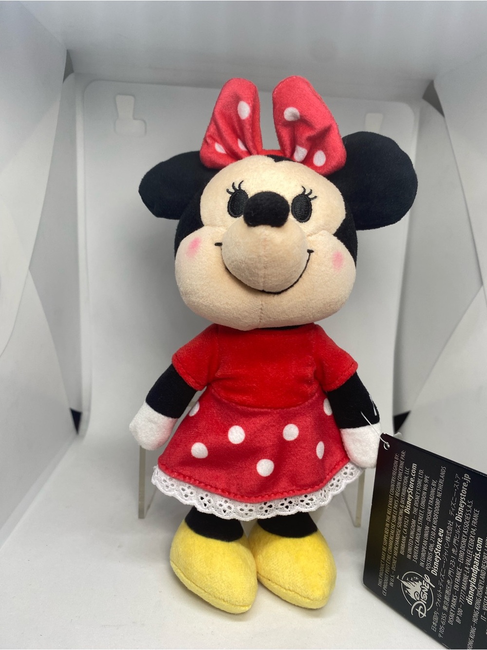 Disney Parks NuiMOs Minnie Mouse Plush Red Polka Dot Dress w/Bow NEW